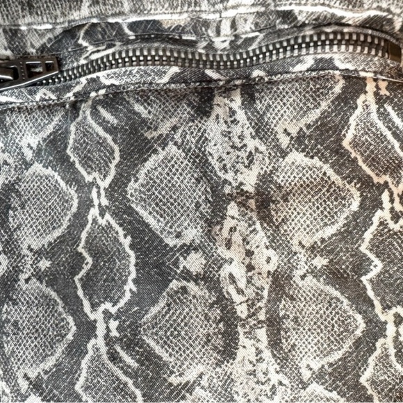 BLANKNYC Snakeskin Print Moto Jacket - Medium - Picture 8 of 14